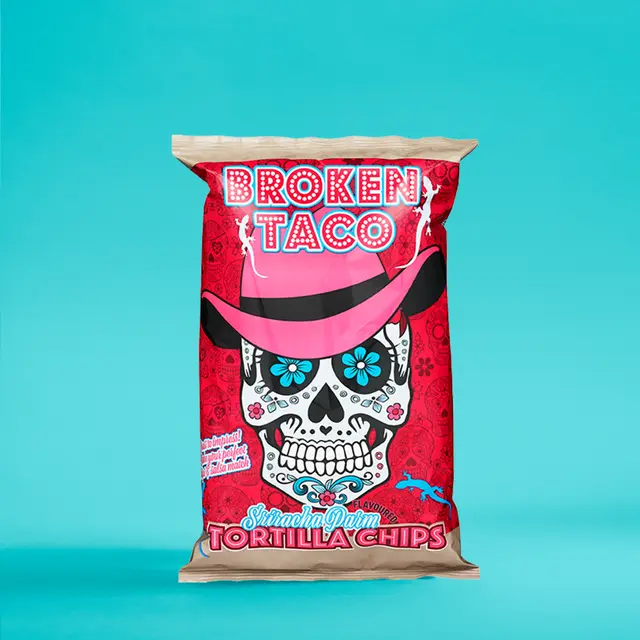 Sriracha Parm flavoured Tortilla Chips