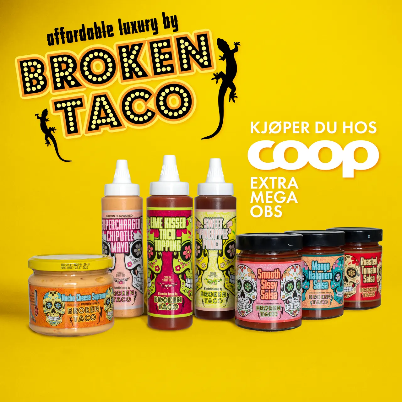 Broken Taco products lineup hero image